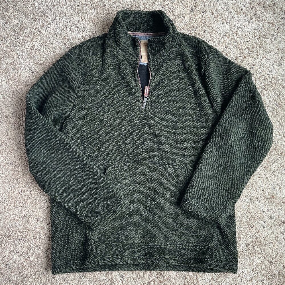 Green Quarter Zip Sweater Size L